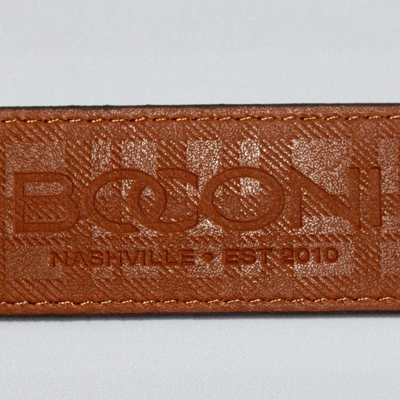 NEW Boconi Dark Brown Leather Belt - Size 38 - Picture 14 of 14